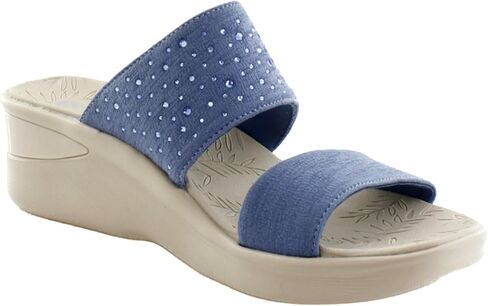 BZees Women's Sienna Bright Machine Washable Comfort Wedge Sandal in Saudi Arabia
