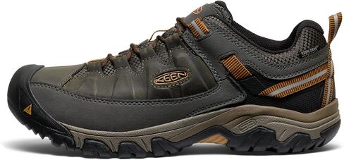 KEEN Men's Targhee 3 Low Height Waterproof Hiking Shoes, Black/Steel Grey, 9 in Saudi Arabia