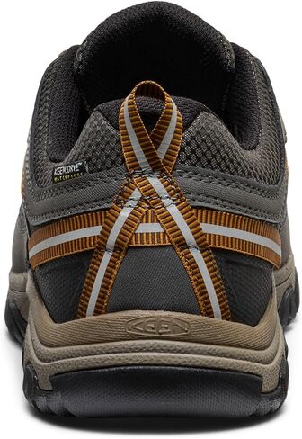 KEEN Men's Targhee 3 Low Height Waterproof Hiking Shoes, Black/Steel Grey, 9 in Saudi Arabia