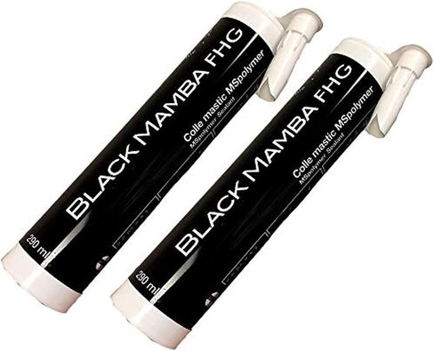 Black Mamba FHG High Tack - خرطوشة مانعة للتسرب من البوليمر أحادية المكونات فائقة السرعة - رمادي (عبوتان) in Kuwait