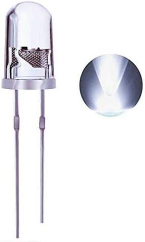 100PCS 5mm Orange LED Diode Lights Clear Emitting LEDs for High Intensity Super Bright Lighting Bulb Lamps Electronics Components Lamp Diodes in Kuwait