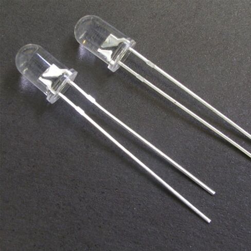 100PCS 5mm Orange LED Diode Lights Clear Emitting LEDs for High Intensity Super Bright Lighting Bulb Lamps Electronics Components Lamp Diodes in Kuwait