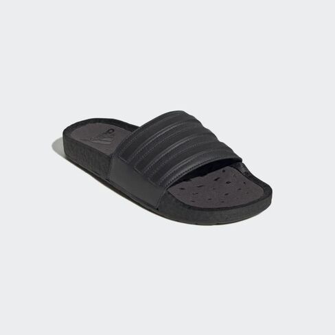 adidas Unisex Adilette Boost Slides Sandal, Carbon/Black/Black, 7 US Men in Saudi Arabia