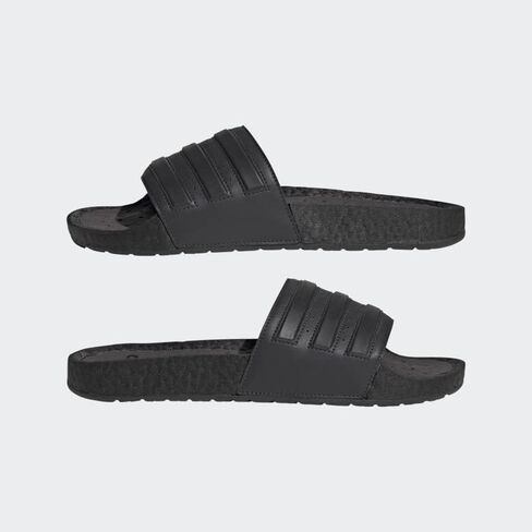adidas Unisex Adilette Boost Slides Sandal, Carbon/Black/Black, 7 US Men in Saudi Arabia