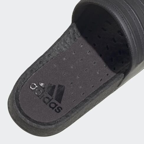 adidas Unisex Adilette Boost Slides Sandal, Carbon/Black/Black, 7 US Men in Saudi Arabia