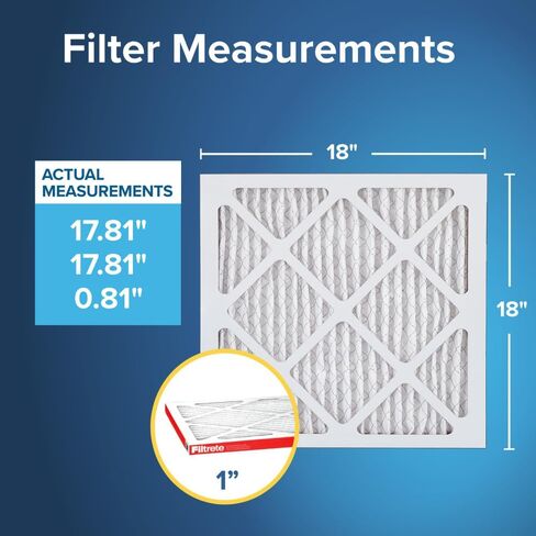 Filtrete 20x24x1 Air Filter, MPR 1000, MERV 11, Micro Allergen Defense 3-Month Pleated 1-Inch Air Filters, 4 Filters in Kuwait