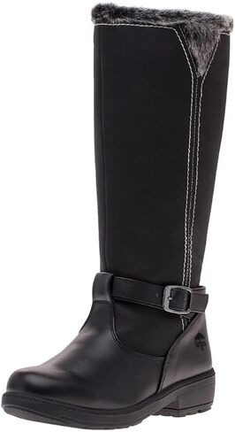 totes womens Boot, Esther Knee High Snow Boot Available in Medium and Wide Width Calf, Black Wide Calf, 8 Wide US in Saudi Arabia