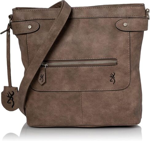 Browning Concealed Carry Purse, Premium Holstered Handbag with Safety Locking Option, Catrina (Charcoal) in Saudi Arabia