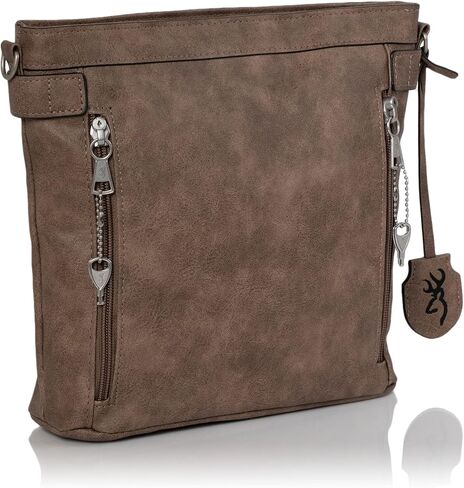 Browning Concealed Carry Purse, Premium Holstered Handbag with Safety Locking Option, Catrina (Charcoal) in Saudi Arabia