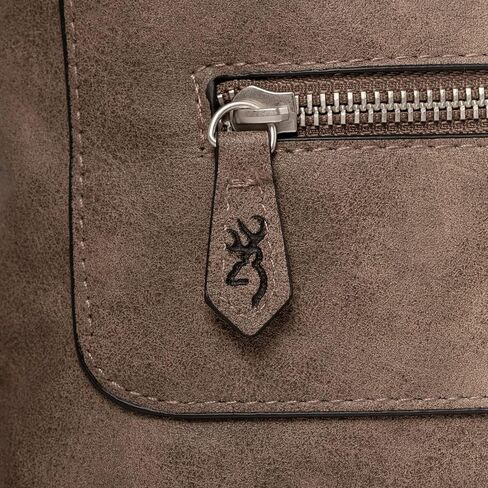 Browning Concealed Carry Purse, Premium Holstered Handbag with Safety Locking Option, Catrina (Charcoal) in Saudi Arabia