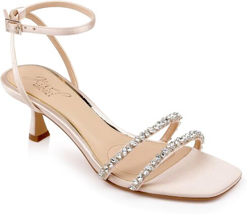 Jewel Badgley Mischka Marley Kitten Heel Sandal in Saudi Arabia