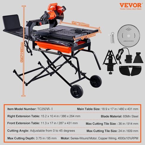 VEVOR 7.2amp Jig Saw 800w، 4-Stage Orbital 0-45° قطع منحني مشطوف، 6 بانوراما متغيرة السرعة مع مسطرة مقياس ليزر، مجموعة أدوات كهربائية سلكية 3100 سرعة مع شفرات القاطع in Kuwait