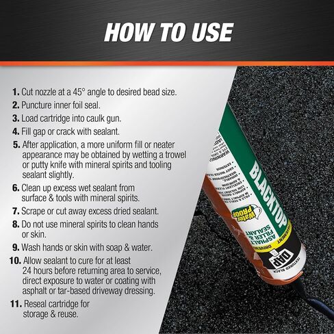 Dap 27065 Blacktop Asphalt Filler and Sealant 10. 1 أونصة in Kuwait