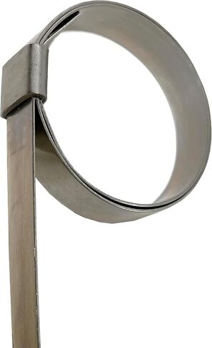 BAND-IT JS2019 Junior 3/8" Wide x 0.025" Thick, 13/16" Diameter, 201 Stainless Steel Smooth I.D. Clamp (100 Per Box) in Saudi Arabia