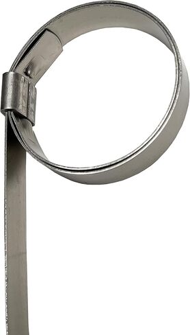BAND-IT JS2019 Junior 3/8" Wide x 0.025" Thick, 13/16" Diameter, 201 Stainless Steel Smooth I.D. Clamp (100 Per Box) in Saudi Arabia