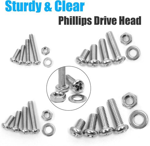 مجموعة متنوعة من الصواميل والمسامير من 660 قطعة، ايه اي تي تي ال 304 من الستانلس ستيل متري دقيق M3 M4 M5 M6، مجموعة براغي متنوعة سداسية الرأس مع مفاتيح ربط in Kuwait