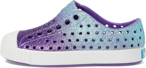 Native Shoes Jefferson Bling (Little Kid/Big Kid) Celery Dazzle Bling/Shell White 1 Little Kid M in Saudi Arabia