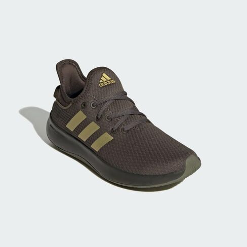 adidas Women's Cloudfoam Pure Sportswear Sneakers, White/Gold Metallic/Wonder White, 8.5 in Saudi Arabia