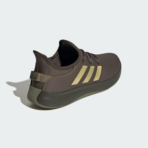 adidas Women's Cloudfoam Pure Sportswear Sneakers, White/Gold Metallic/Wonder White, 8.5 in Saudi Arabia
