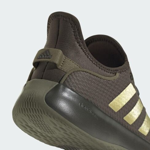 adidas Women's Cloudfoam Pure Sportswear Sneakers, White/Gold Metallic/Wonder White, 8.5 in Saudi Arabia