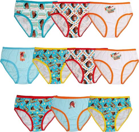 Disney 4T Moana Girls Briefs Panty Multipacks, Multicolor in Saudi Arabia