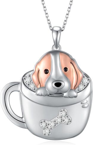 Feijiesi Yorkie Gifts 925 Sterling Silver Cute Yorkie Necklace Dog Jewelry Gifts for Women Girls Yorkie Lovers in Saudi Arabia