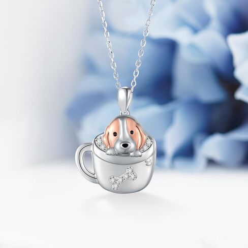 Feijiesi Yorkie Gifts 925 Sterling Silver Cute Yorkie Necklace Dog Jewelry Gifts for Women Girls Yorkie Lovers in Saudi Arabia