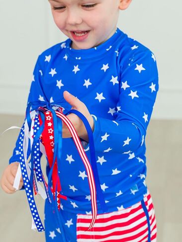 RUGGEDBUTTS® Baby/Toddler Boys Banana Yellow Long Sleeve Rash Guard - 3-6m in Saudi Arabia