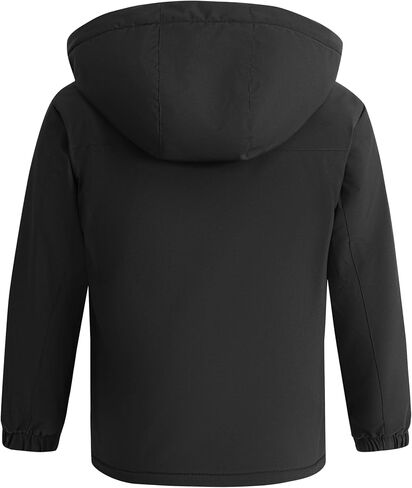 wantdo Boys' Waterproof Ski Jacket Warm Winter Jacket Coat with Removable Faux Fur Hood in Saudi Arabia