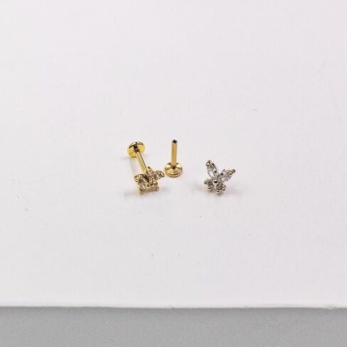 VERAMI 3pcs Nose Ring Studs Pack 20G Christmas Nose Studs Cute Surgical Steel Nose Rings Xmas Christmas tree Santa Snow Nose Stud Piercing Jewelry for Women Men in Saudi Arabia
