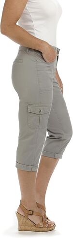 بنطال Lee Women's Plus مقاس مريح من Austyn Knit الخصر Cargo Capri in Kuwait