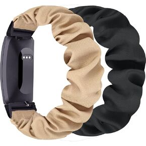 2 قطعة النساء الرجال Scrunchie مطاطا مضفر سولو حلقة بسط الأشرطة النايلون SportBand معصمه لإلهام 3 2 HR Ace 3 2 العصابات