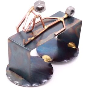 Physical Therapist Handmade Metal Figurine Hand Welded Metal Art & Recycled Metal Sculptures - Unique Desk Accessories, Medical Office Decor, & Physical Therapist Gifts