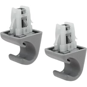 X AUTOHAUX 2pcs Gray Car Plastic Sun Visor Hook Clip Bracket Retainer 74348-33040 for Toyota 4Runner Corolla Matrix RAV4 Land Cruiser Venza Yaris