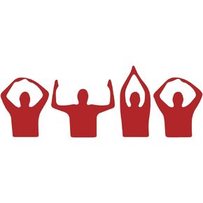 Ohio Football Silhouette Sticker Vinyl Decal Notebook Car Window Laptop 7"x 2.5" (Red)