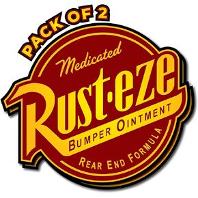 Imperial Vibes| Rust-Eze Decal - Bumper Ointment Vinyl Sticker Rust Eze Tool Logo Waterproof Removable Hard Hat Sticker Perfect for Home Décor, Cars, Windows, Laptop, & Trucks - Pack of 2 Imp 47