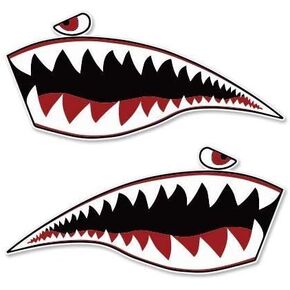 Warhawk Shark Tiger Vinyl Sticker - Car Window Bumper Laptop Bumper Sticker Decal