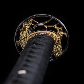 Samurai Katana,1060 High Carbon Steel,T10 Steel,Damascus Steel,Alloy Tsuba,Solid Wood Handle