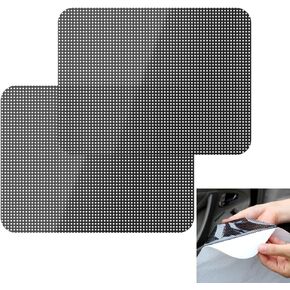 Moyishi 2PCS One Way Sunshade Perforated Window Vinyl Privacy Wrap Film Privacy Wrap Film Roll Glass Wrap Roll (15cmx42cm(5.9''x17''))