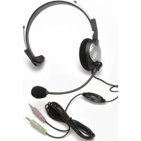 Andrea Communications C1-1022200-1 Model NC-181 VM High Fidelity On-Ear Monaural PC Headset, Proprietary Noise-canceling Microphone with Windsock, Pro-flex Wire Microphone Boom, 40 mW Max. Input Power