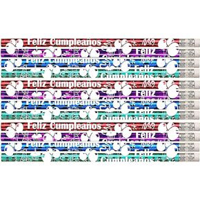 D1360 Feliz Cumpleanos (Spanish) - 36 Happy Birthday Pencils
