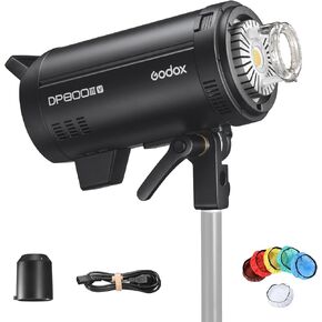Godox DP800III-V Upgraded Studio Flash Light 800Ws Power GN126 5600±200K Strobe Lighting Built-in 2.4G Wireless X System Bowens Mount Photography Flashes for Wedding Fashion Advertising Photography…