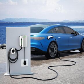 المستوى 2 شاحن EV 240V / 48 أمبير شاحن EV المستوى 2 NEMA 14-50 التوصيل شواحن EV للمنزل المستوى 2 شاحن سيارة كهربائية 25FT كابل محطات شحن المركبات الكهربائية محطة شحن الجدار السريع in Kuwait