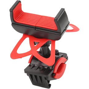 Alomejor Bike Phone Holder, Anti Shake Anti‑Fall Motorcycle Phone Mount GPS Stand Universal Handlebar Cellphone Holder(red)