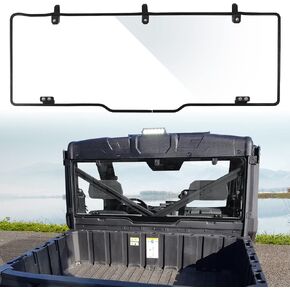 Rear Windshield Compatible with Polaris Ranger XP 1000 / Crew XP 1000/ XP 900/ 1000 2017-2023 Scratch Resistant Full size Hard Rear Window