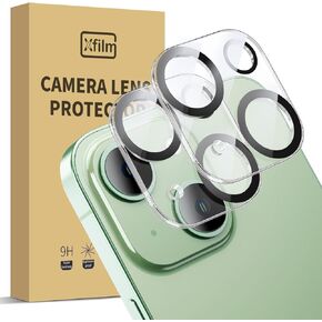 Xfilm Camera Lens Protector Compatible for iPhone 16 Pro/16 Pro Max, 9H Hardness Tempered Glass Camera Cover, Ultra HD, Anti-Scratch, Easy to Install, Case Friendly (For iPhone 16 Pro/16 Pro Max)