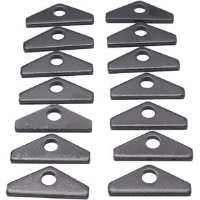 14 PCS/SET Black Colour Steel Valve Cover Hold Downs Mini Tab Kit Chrome Valve Cover Mini Spreader Tabs Fits for Big Block Chevy 396 427 454 502