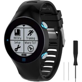 Band for Garmin Forerunner 610/Approach S3, Soft Silicone Watch Strap Sport Replacement Band Compatible with Garmin Approach S3/Forerunner 610 for Man and Women