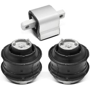 A-Premium Engine Motor and Transmission Mount Kit Compatible with Mercedes-Benz C230 1997-2000 2002, C280, C43 AMG, E300, SLK32 AMG, SLK320, CLK320, CLK430, CLK55 AMG, Automatic Transmission, 3-PC Set