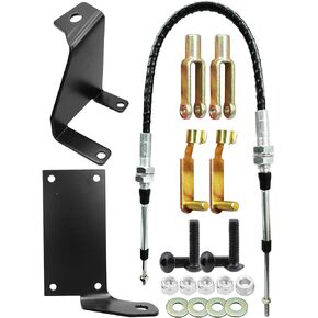 Upgrade Transfer Case Cable Shifter Linkage Kit Fit for Jeep Wrangler TJ 1997-2006, Heavy Duty Shift Cable Only Fits the 231 Transfer Case